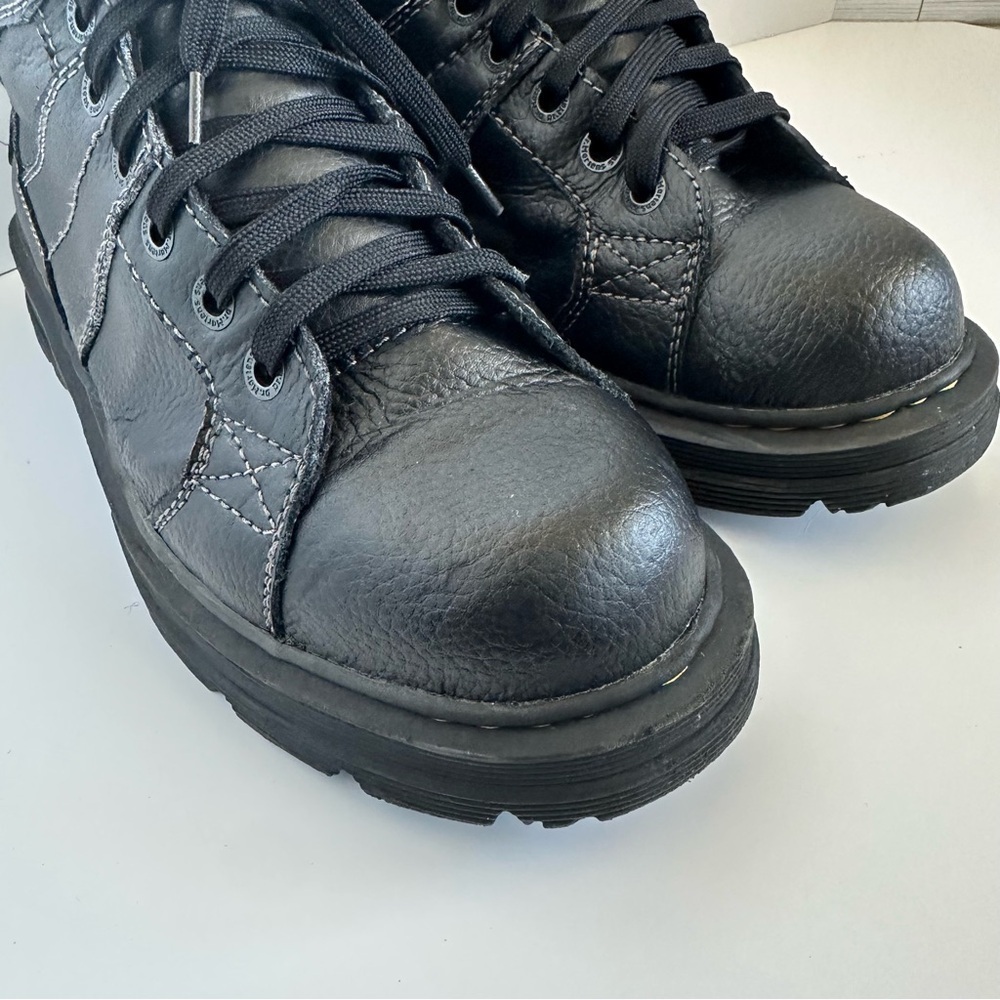 Dr martens harrisland men’s black leather lace up ankle boots - Picture 7 of 11